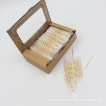 Cure-dents en bambou emballé individuellement pour violoncelle 2,0 * 65 mm